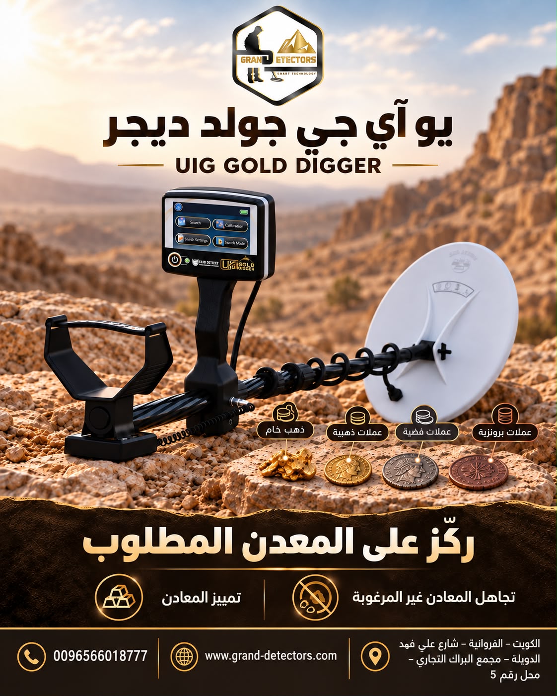احدث اجهزة كشف الذهب والمعادن جولد ديجر 