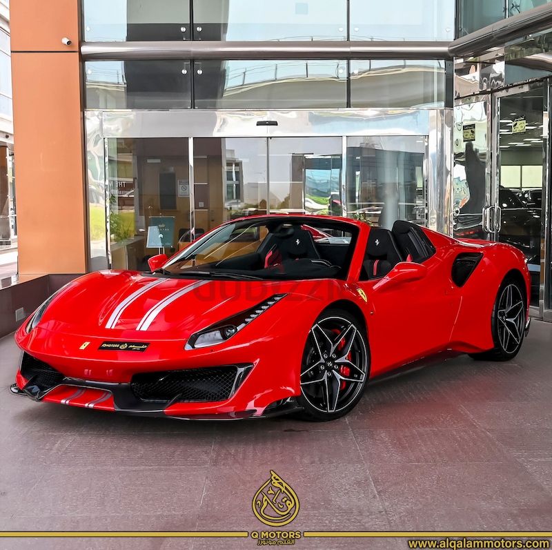  سيارة مكشوفة ذات سقف صلب2021 FERRARI 488 PISTA SPIDER GCC DONE ONLY 400KM